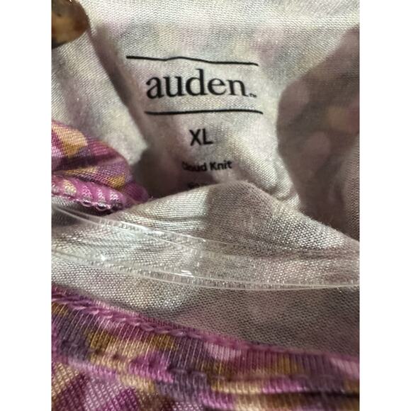 Auden Women's Size XL Cloud Knit Pajama Set 2pc Super Soft Rose Pink Shorts Tank - Picture 8 of 9